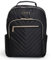 Kenneth Cole Reaction Chelsea Women's Chevron Quilted 15-Inch Laptop & Tablet Fashion Travel Backpack, Black, One Size, Chelsea Women's Backpack 15 Laptop Bag Computer Bookbag for Work,college,