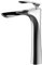 Bad Waschbecken Wasserhahn Messing Chrom hohe Armatur Einhand Einlochmontage Leekayer,LK75239Hg