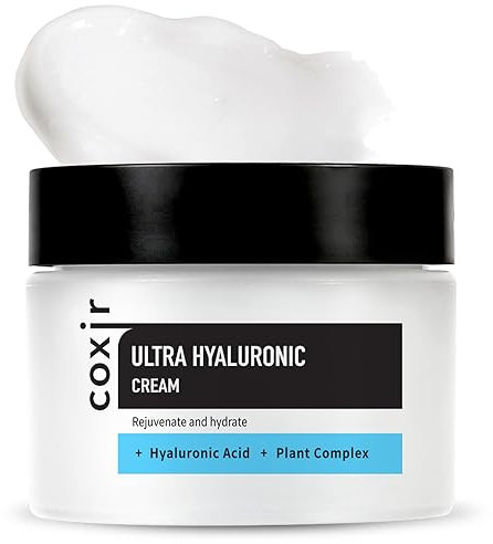 COXIR Ultra-Hyaluron Creme (50 ml / 1,69 fl.oz.) | Hyaluronsäure | Feuchtigkeitsspendende Tages- und Nachtcreme | empfohlen für trockene und dehydrierte Haut