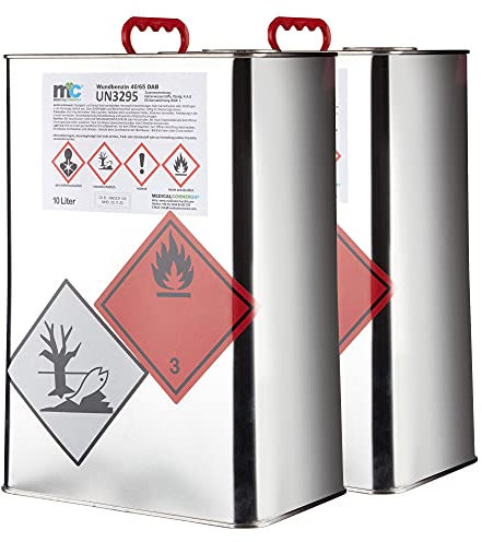 Medicalcorner24 Wundbenzin 40/65 Lösungsmittel Reinigungsmittel Leichtbenzin 2 x 10 Liter