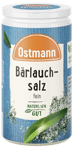 Ostmann Gewürze - Bärlauchsalz | Ideal zu herzhaften Gemüse oder Fleischgerichten | Recyclebare, nachfüllbare Streudose | 65 g im Streuer