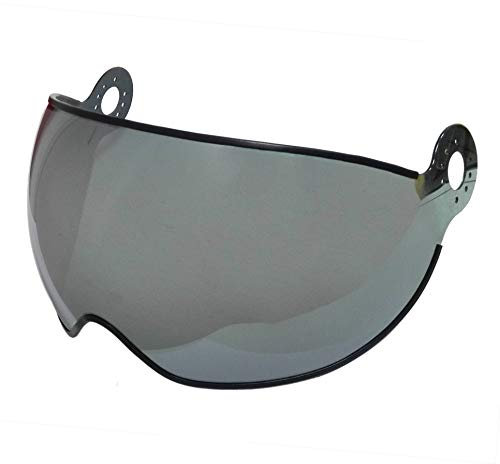 FK Visors Visiera compatibile con caschi MOMODESIGN® vecchio modello antigraffio 1,5mm, specchiata argento - old model ECE 22-05