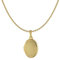 ACALEE Damen-Halskette mit Medaillon Gold 333/8 Karat zauberhafter Halsschmuck für Frauen, elegante Geschenkidee für Damen, 30-3006-42 42 cm