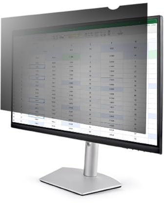 StarTech.com Monitor Privacy Screen for 23.8 Display - Computer Screen Security Filter - Blue Light Reducing Screen Protector Film - 16:9 Widescreen -Matte/Glossy - +/-30 Degree (PRIVACY-SCREEN-238M)
