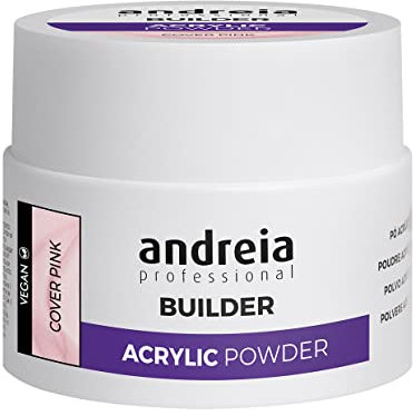 Andreia Professional Acrylic Builder Powder for Nail Extensions - Self Levelling, Durable, Long Lasting - Salon Quality - Cover Pink 35g