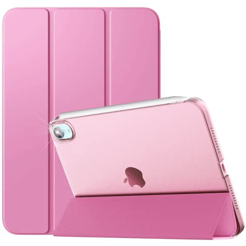 For iPad Mini 7 (A17 Pro, 2024) / Mini 6 (2021) Generation Case, 8.3 inch - Auto Wake/Sleep Cover - Mini 7th / 6th Models: A2993_A2995_A2996_A2567_A2568_A2569 (Pink)