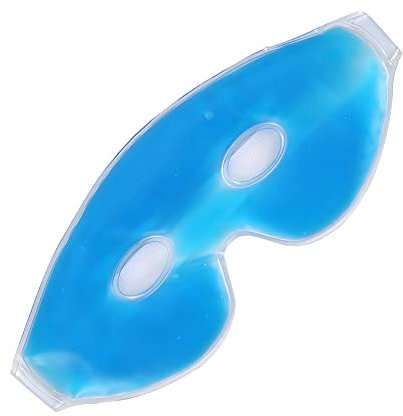 Alvinlite kühlende Eis-Gel-Augenmaske, wiederverwendbare Schlafmaske mit Eisbeutel zur entspannenden Linderung von Kopfschmerzen und Augen