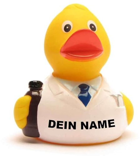 Badeente - personalisierbar (Apotheker Ente)