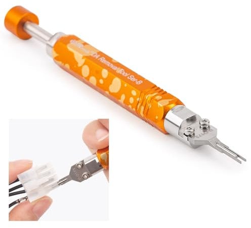 JRready DAP-D173 Mini-Fit Jr Extraktionswerkzeug (entspricht Molex 11-03-0044) Molex-Pin-Ausdreher-Terminal-Entriegelungswerkzeug für Mini-Fit Jr.TM Serie Klemmen, integrierter Kolben,