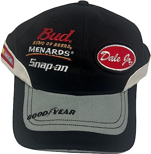Dale Earnhardt Jr. Vintage Garage Sponsor Verstellbare Mütze Schwarz, Schwarz, Einheitsgröße
