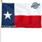 XIFAN Doppelseitige Texas-Flagge, 90 x 152 cm, strapazierfähig, 3-lagig, strapazierfähiges Polyester, TX-Flagge mit lebendigem Druck/4-reihiger Saum/Messingösen für Innen- und Außendekoration