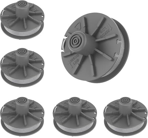 TRUSTLIONTEK 6 Stücke Ersatzfadenspule 5307-20 für Gardena Turbotrimmer;Ersatzteil für Rasentrimmer 9805, 9806, 9807, 9808, 9809, 9827, 8846, 8847, 8848, 9870, 9872, 9874