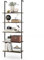 GIANTEX Scaffalatura a 5 livelli, in legno e telaio in metallo, scaffalatura da parete, scaffalatura per piante, moderna per soggiorno, camera da letto, ufficio, 60 x 30 x 180 cm (vintage)
