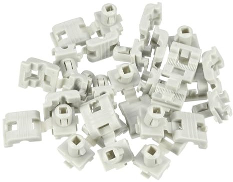 Motoforti Tailgate Door Lock Rod Latch Clips Retainer, for Chevrolet Impala 2000-2005, Plastic, No.16629990, Gray, 15 Pcs