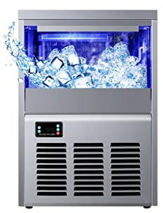 NOALED Máquina de Hielo pequeña para el hogar/Tienda de té con Leche KTV, máquina de Hielo Comercial Grande, máquina de Hielo automática