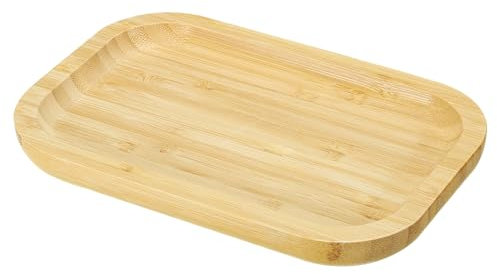 PATIKIL Platillo de madera, bandeja rectangular de madera para drenaje de plantas, bonsái, maceta suculenta para el hogar, balcón y patio