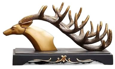 NEBE Casier à vin Range Bouteille Vin Décoration de Table de Salon, Ornements d'entrée de Maison, cerf, présentoir de vin Rouge Cave a vin Armoire à Vin