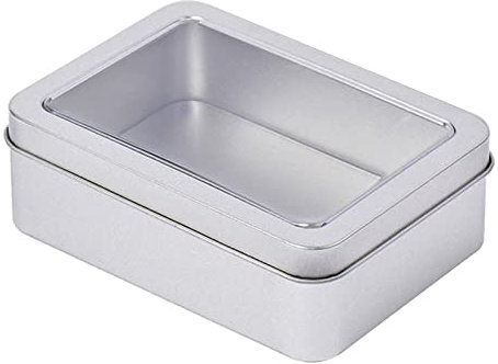 BTGHPI Sammelkartenetui, Metall-Kartenbox, 12,5 x 9 x 4 cm, für Spielkarten, Buskarten, Telefonkarten, stapelbar