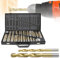 Yakimz Juego de Brocas para Metal y Madera - 230 Piezas, 1-13 mm, Revestimiento de Titanio, Acero DIN338, HSS Lijadas, Espiral - Caja Incluida
