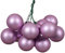 Kaemingk Weihnachtskugeln am Draht Glas 2cm x 12 Stück Spiegelbeeren Matt - kleine Dekokugeln - Christbaumschmuck & Weihnachtsdeko - Helllila