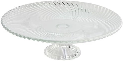 Home ESPRIT Assiette plate transparente en verre 26 x 26 x 8 cm - Marque EAN : 8424002125271