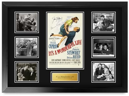 HWC Trading It's a Wonderful Life Geschenke Geducktes Signiertes Autogramm Foto für Fans von Film Memorabilien - A2 Gerahmt (ID-006608)