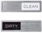 Clean Dirty Dishwasher Magnet Sign – Magnetic Dishwasher Clean Dirty Sliding Indicator, Clear Easy-to-Read Font Reminder Sign for Kitchen Organization & Stylish Countertop Decoration