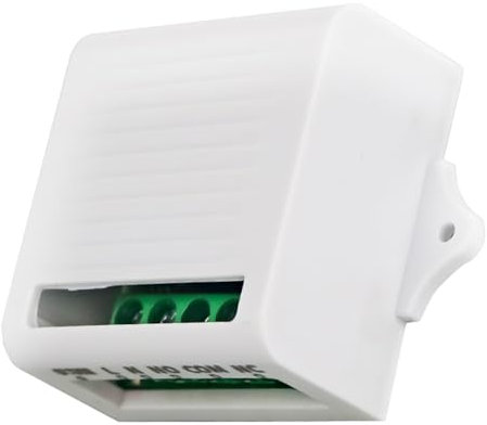 ULIJTH Conmutador con receptores de 1 canal de 433 MHz para varios electrodomésticos, acceso remoto de largo alcance