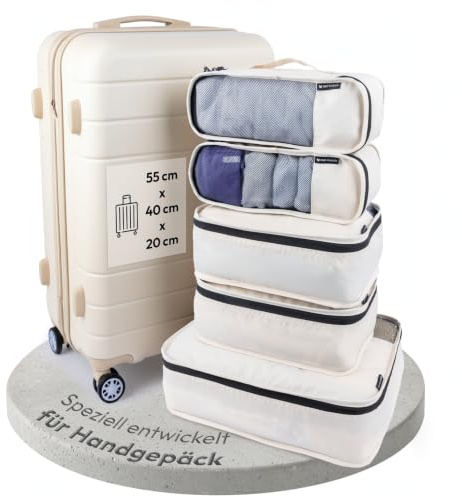Packing Cubes Koffer Organizer 5-teilig – Packwürfel Set für Reisen