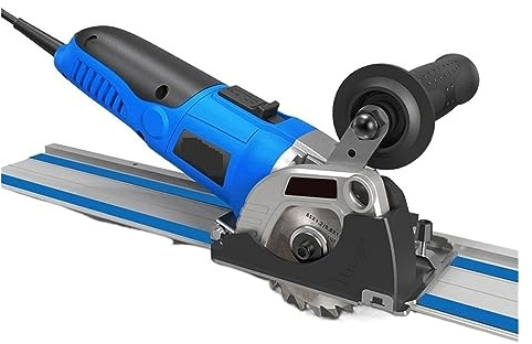 Mini Circular Saw 500W Cut Track Cutting Wood Metal Tile Cutter 3 Blades Electric Saw Power Tool Strong Power(500W Mini Saw-Set4)
