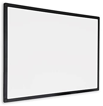 IVOL Whiteboard Emaille Oberfläche Schwarzer Rahmen (80x110 cm)