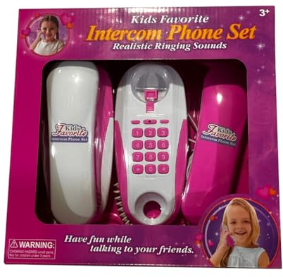 mophrati Realistic mulation Intercom Telephone, Kids Holiday Of Telephones Telephone Play For,Favor Gifts And