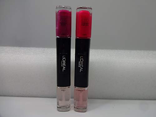 L'Oreal Paris Infallible Duo Gel Nail Polish (Pack Of 2) Shades 036 Fuchsia Riots & 020 Fuschia For Life