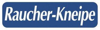 Schild - RAUCHER-KNEIPE - Gr. ca. 50x15cm - 300915 - Gastronomie Bar