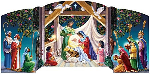 Vermont Christmas Company Besuch der Krippe Freistehender Adventskalender