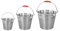 Orion Edelstahl Eimer | 10 L | mit Tragegriff