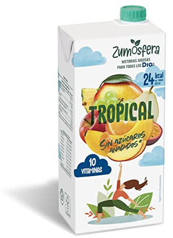 DIA ZUMOSFERA zumo tropical sin azúcares añadidos envase 1 lt