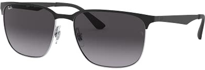 Ray-Ban Unisex-Erwachsene 0rb3569 90048g 59 Brillengestelle, Silber (Silver Top Black)