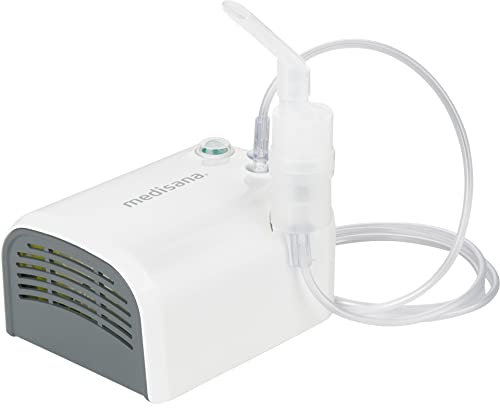 medisana IN 510 Inhalateur, nébuliseur à compresseur avec embout buccal et masque pour adultes et enfants, en cas de rhume ou d'asthme avec de nombreux accessoires