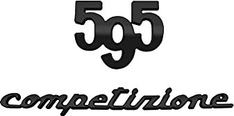 VICHEN Adesivo decorativo per bagagliaio con stemma in metallo per auto per 595 Competizione Turismo Decal (595/Competizione Glossy Black)