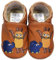 HOBEA-Germany Krabbelschuhe Unisex, Die Maus, Lederschuhe (Maus mit Elefant braun, 26/27)