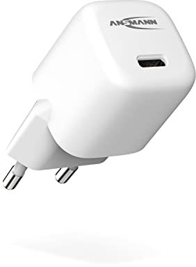 ANSMANN Home Charger HC120PD Mini Ladegerät USB-C Netzteil Ladestecker Power Delivery Nanocharger 20W Schnellladegerät Stecker Netzstecker Ladeadapter