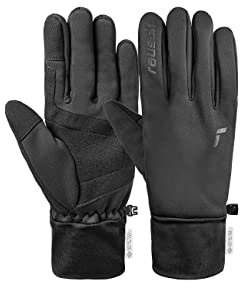 Reusch Vesper Gore-TEX INFINIUM Touch-TEC Winddichte atmungsaktive Sporthandschuhe für Laufen Radfahren Wandern Touchscreen Winter-Handschuhe, schwarz, 9.5