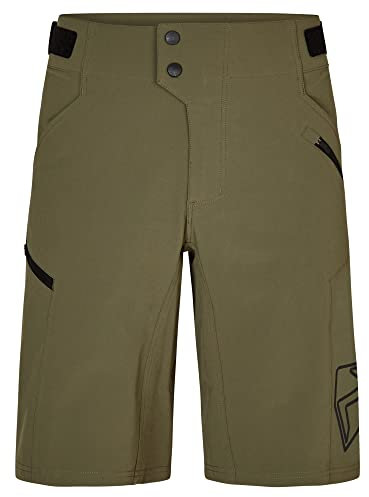 Ziener Herren NONUS Fahrrad-Shorts mit Innenhose - Mountainbike/Outdoor/Freizeit - atmungsaktiv,schnelltrocknend,gepolstert, Leaf Green, 48