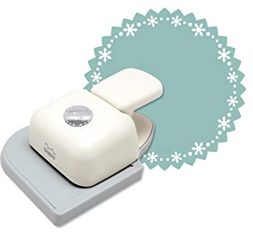 Bira Vollkantenstanzer, Schneeflockenform, Hebelwirkung, Stanzer für Papierbasteln, Scrapbooking, Karten, Kunst (Schneeflocke)