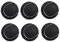 VERAWE 6 Packungen Tennis BäLle VerschleißFeste Elastische Trainings BäLle 66Mm Damen AnfäNger ÜBungstennis Ball,Schwarz