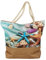 Alsino Strandtasche Badetasche XXL Familie - Wasserresistent mit Reißverschluss & Innentasche - Schwimmbad Strand Beach Tasche, Motiv wählen:TT-m88 Muscheln und Seestern