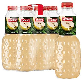 granini Trinkgenuss Birne (6 x 1l), 49% Frucht, Birnen Fruchtsaftgetränk, vegan, natürlich, mit Pfand