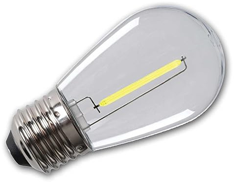 Kanlux E27 Lichterketten-Birne ST45, grün, 230V/0,9W, 75lm, Filament LED, Kunststoff-Leuchtkörper, Ø45x87mm, nicht dimmbar