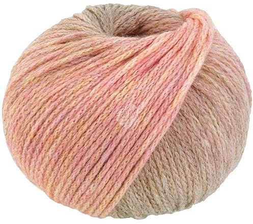 LANA GROSSA Cool Merino Degrade | Leichtes Kettengarn aus klassischer Merinowolle | Handstrickgarn aus 90% Schurwolle (Merino) & 10% Polyamid | 50g Wolle zum Stricken & Häkeln | 150m Garn FB 308